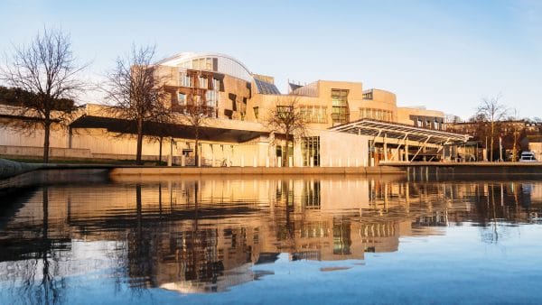 Scottish-Parliament-sunrise